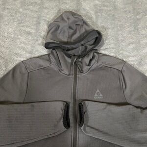 GERRY Mens Medium Gray Zip Up Hoodie Performance Jacket Athletic Outdoor